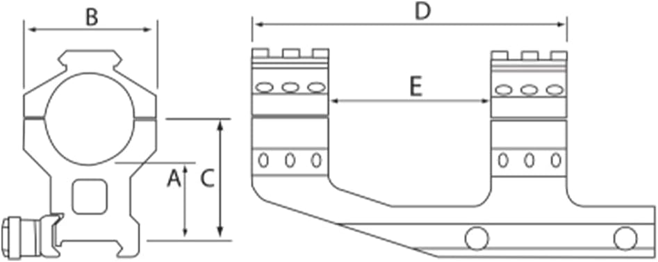 BURRIS P.E.R.P. Secure Reliable Durable Full Ring & Base Scope Mounting System - Includes Smooth and Picatinny Ring Tops