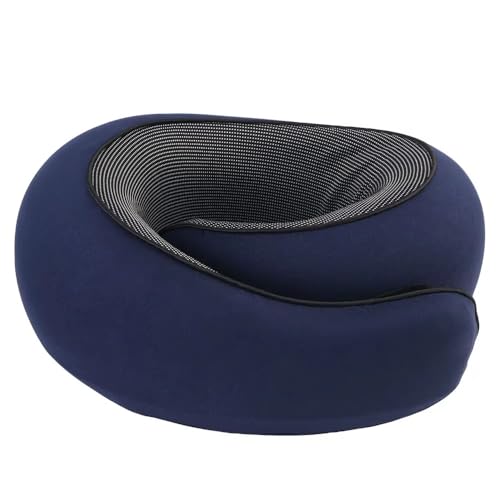 Almohada memoria viscoelástica cuello ergonómica azul miniatura 2