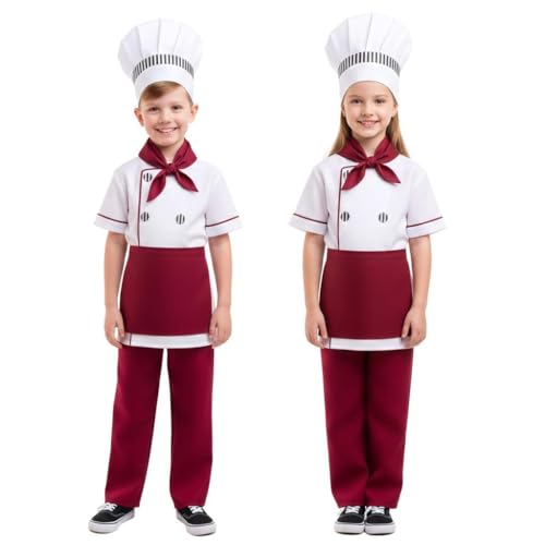 Disfraz de chef para niños de 3 a 12 años miniatura 6
