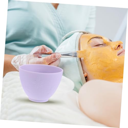 2 piezas de tazones de silicona para mascarillas faciales miniatura 4