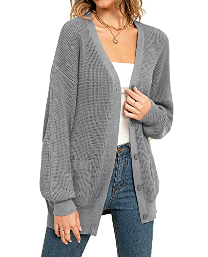 QUALFORT Women's Long Sleeve Knit Sweater 100%...