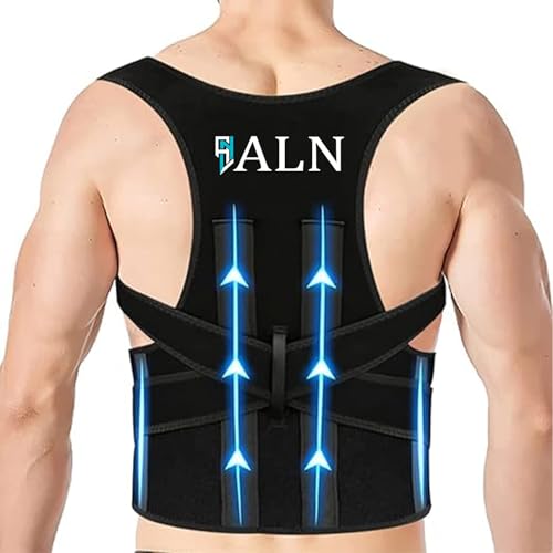 ALN® Posture Corrector Belt for Women and Men-Back Support Adjustable Back Brace & Straightener for Scoliosis, Hunchback Correction, Back Pain, Spine Corrector, Posture Trainer, Shoulder Support Free Size Posture Corrector (Universal Size) Used for Driving, Walking, sitting on chair