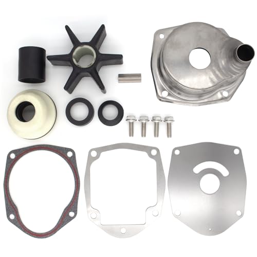 Image of QuickMarine 8M0094529 Water Pump Impeller Repair Kit for Mercury Marine 65-150 HP EFI Outboard Motors Replacement 8M0057715 Sierra 18-3691 Boat Engine