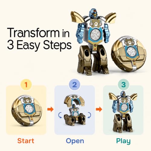 Includ Kids Ball-to-Robot Figure Transforming Toy for Kids | Fun & Educational Toy for Boys & Girls | Easy to Transform | Durable and Safe for Age 3+ Years - Image 5