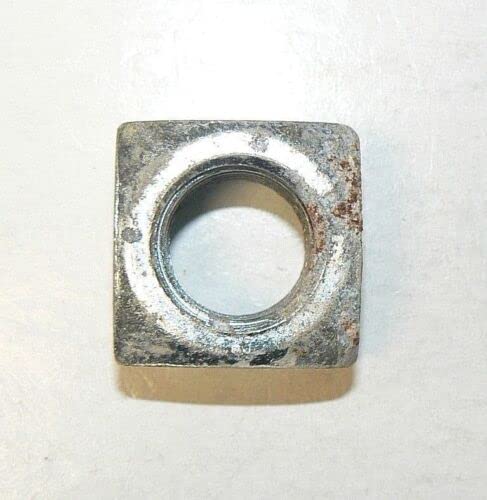 7/8"-9 Square Nuts - Zinc Plated Finish - Lot of 10 Pcs. HQ