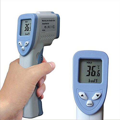Maxway Infrared (IR) Thermometer (32°F~122°F) w/ Laser Sight MAX Display and Emissivity Adjustable with LCD Non-contact