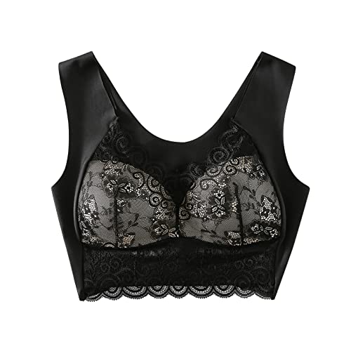 Bralette de encaje con realce push up y acabados de lencería fina 7