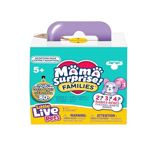 Little Live Pets Paquete de adopción para Cachorros Mama Surprise Families S1