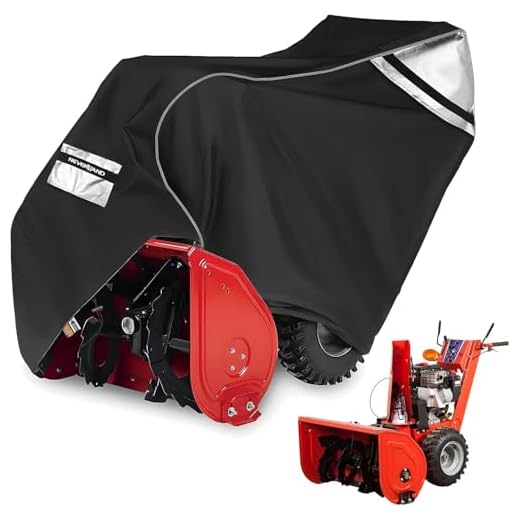 NEVERLAND Waterproof Snow Blower Cover - 600D Snowblower Covers Outdoor Heavy Duty, Snow Thrower Universal Size Fit 62''L x 33"W x 52"H, Compatible with EGO, Toro, Honda, Ariens and Craftsman