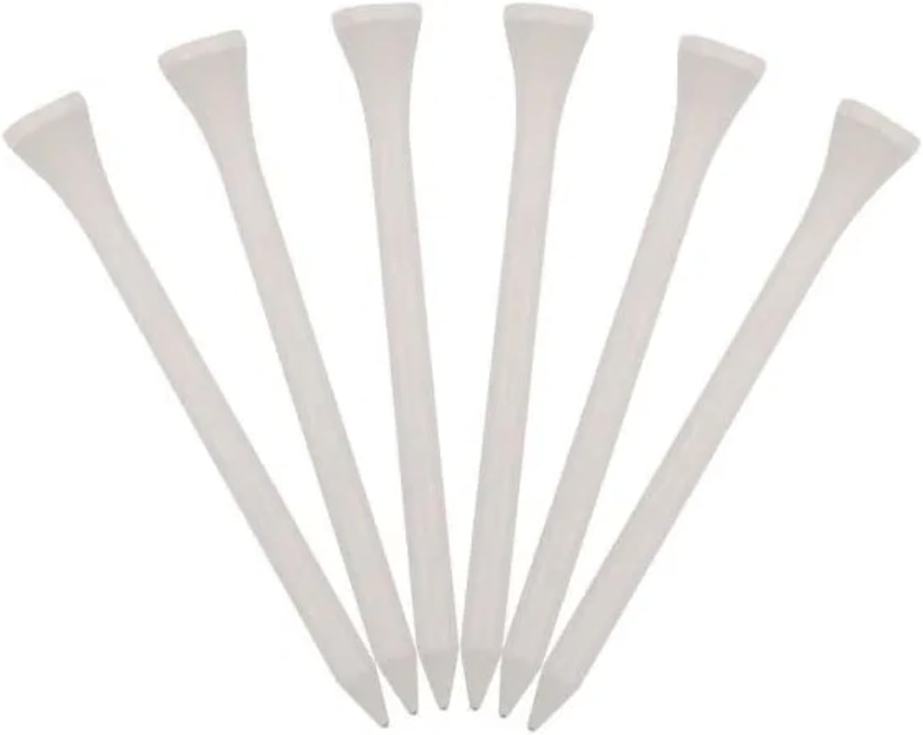 GBM White Golf Tees 100 Pack – 2 3/4″ Wooden Golf Tees – Customizable 2-Line Personalized Golf Tees – Durable Bulk Golf Accessories for Men & Women