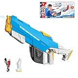 Electric Water Gun for Adults, 610ml Large Capacity Tank, Long Range up to 10M, Manual and Automatic Modes, Water Absorbing Design, Battery Powered Blaster for Summer Outdoor Water Fight Toy