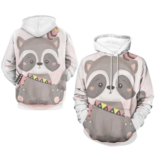 Sweat raton laveur aquarelle UMENG pull pour vos sorties décontractées - 7
