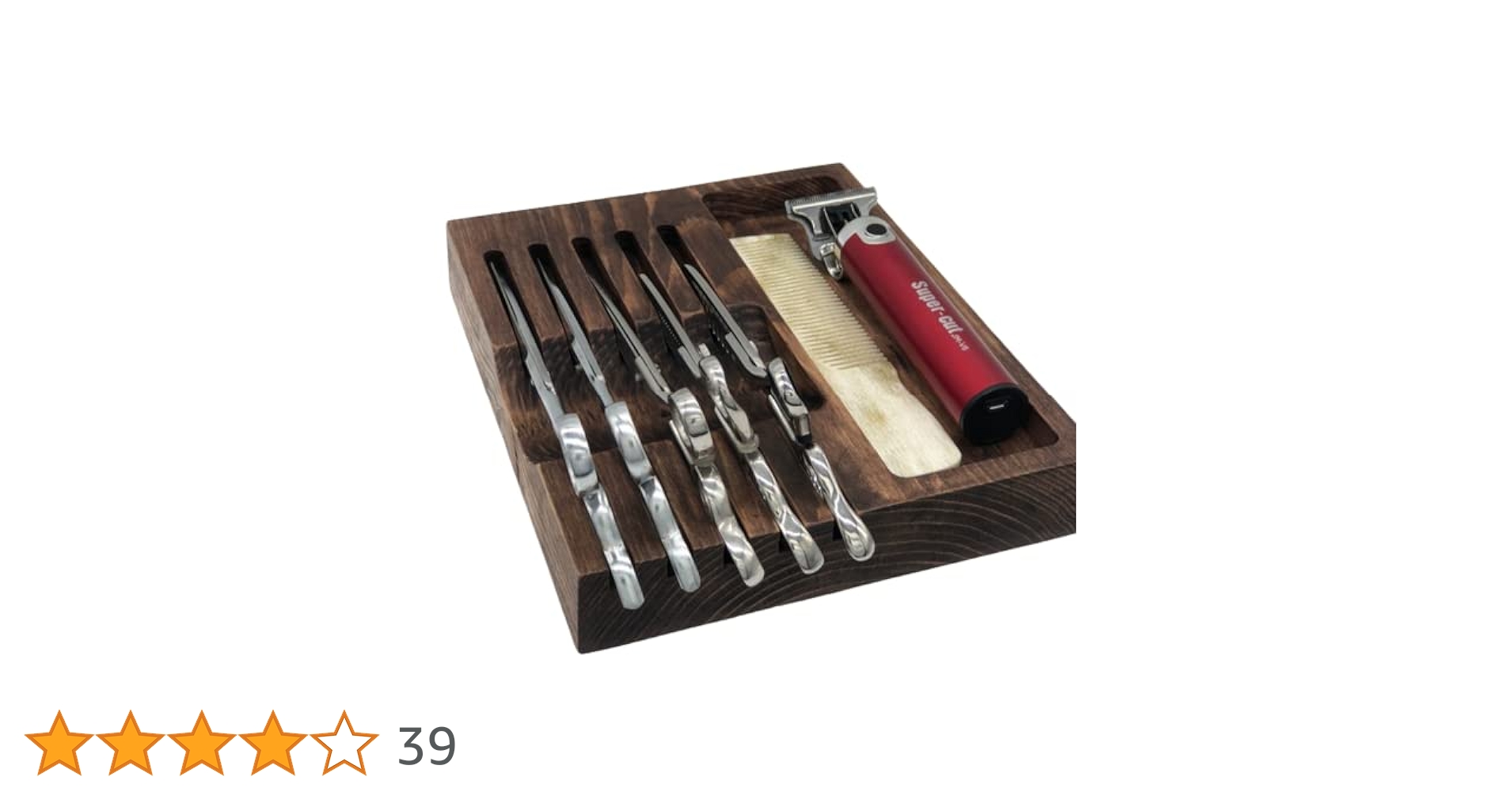 Amazon.co.jp: 【Tenn's shop】木製 シザースタンド シザートレー