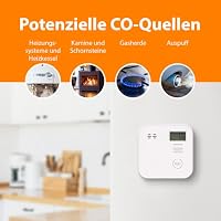 Smartwares CO-Melder - 10-Jahres-Batterie - 10 Jahre Lebensdauer - LED-Bildschirm & Anzeige - Testknopf - FGA-13091 – Ansicht 7