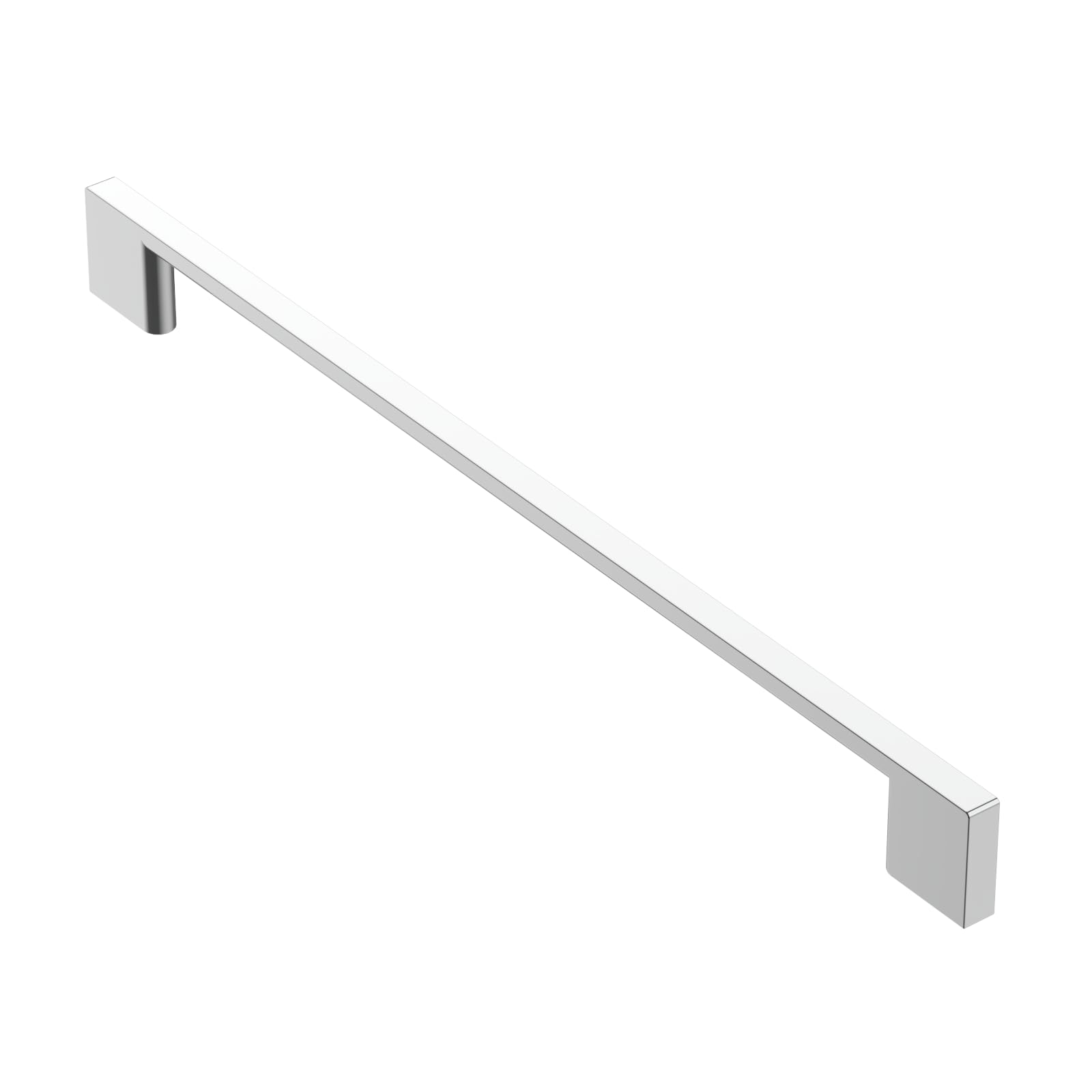 Photo 1 of Alzassbg 5 Pack Polished Chrome Cabinet Pulls, 10 Inch(256mm) Hole Centers Rectangle Cabinet Handles Kitchen Pulls for Drawers and Cabinets AL3051CP
