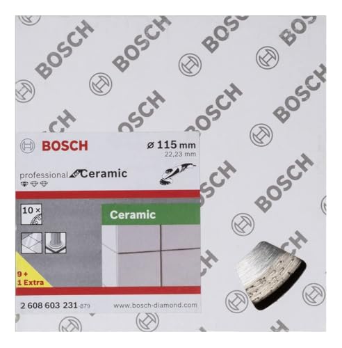 Bosch 10x Diamanttrennscheibe Standard for Ceramic (für Stein, Keramik, Fliesen, Marmor, Ø 115 x 22,23 x 1,6 x 7 mm… – Ansicht 5