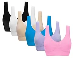 6 Pack:black White Beige Blue L-purple Pink