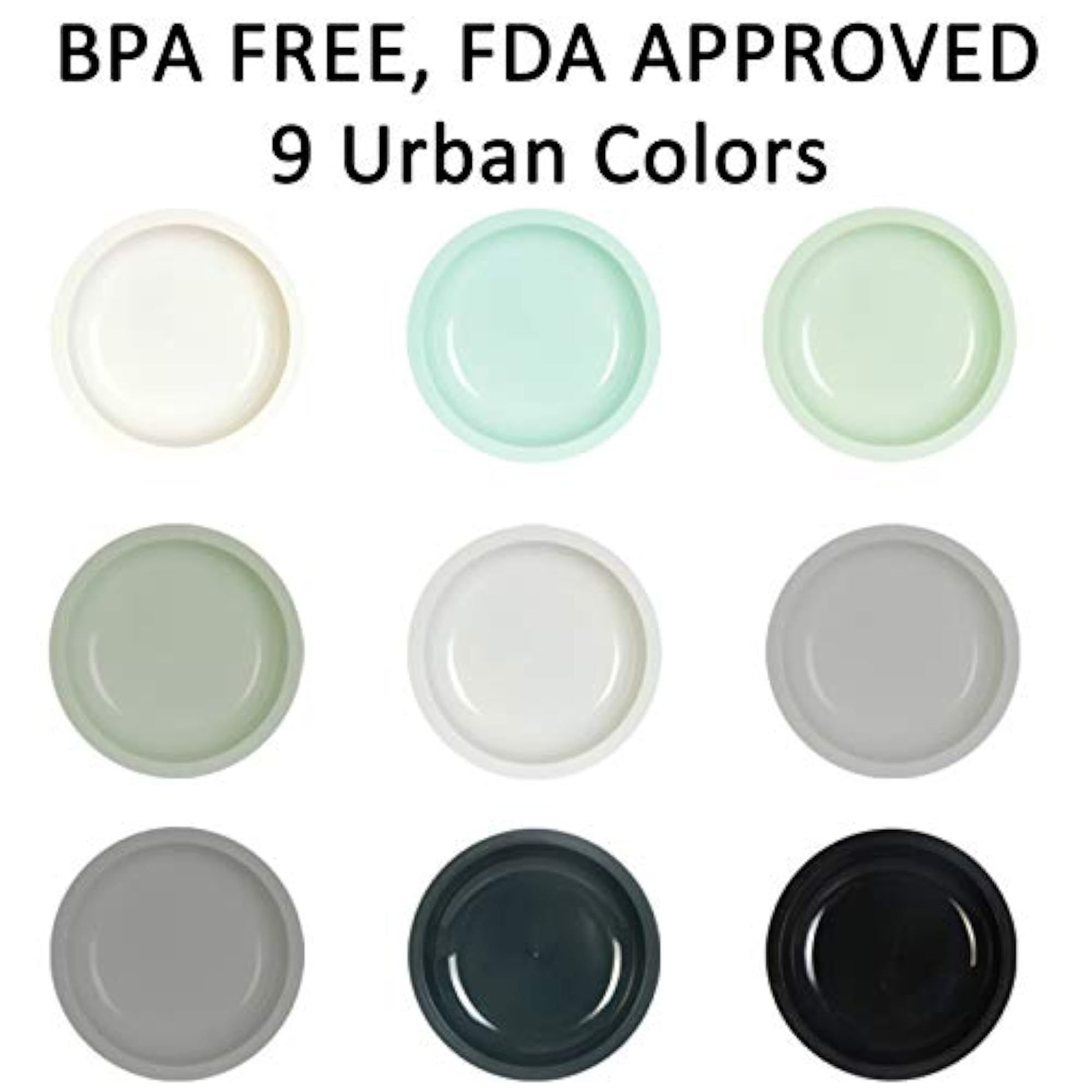 54 Piece Children's Dinnerware Set, Urban Colour, Gift for Kids