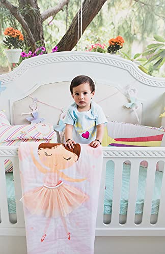 Image of Baby Jalebi Reversible Soft Organic Cotton Baby Blanket (Princess Tutu)