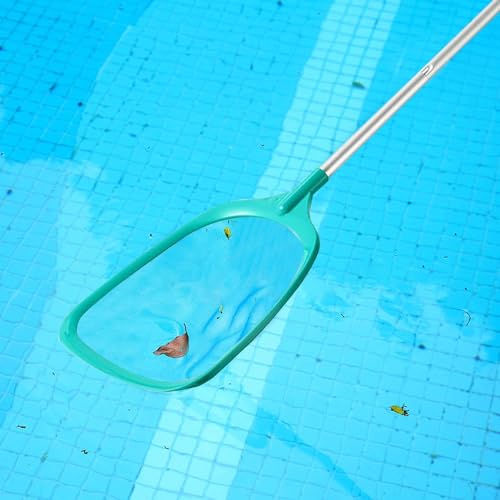 Fovolat Rede de skimmer de folhas de piscina, rede de limpeza de piscina,Skimmer líquido para limpez