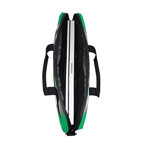 Funda bandolera con gafas para portátil de 14 a 15,4 pulgadas verde 3