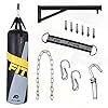 FITVEN Punching Bag 50-Pound for Adults Youth Kids with Wall Mount Wall Bracket Heavy Bag for Kickboxing