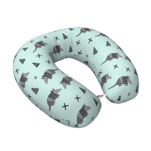 Almohada de viaje espuma viscoelástica tamaño único miniatura 2
