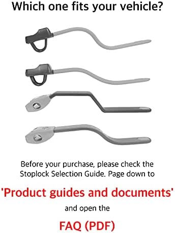 Stoplock HG 134-59 Oryginalny zamek zabezpieczający przed kradzieżą Zamek kierownicy - urządzenie zabezpieczające przed kradzieżą do samochodów i innych pojazdów, żółty