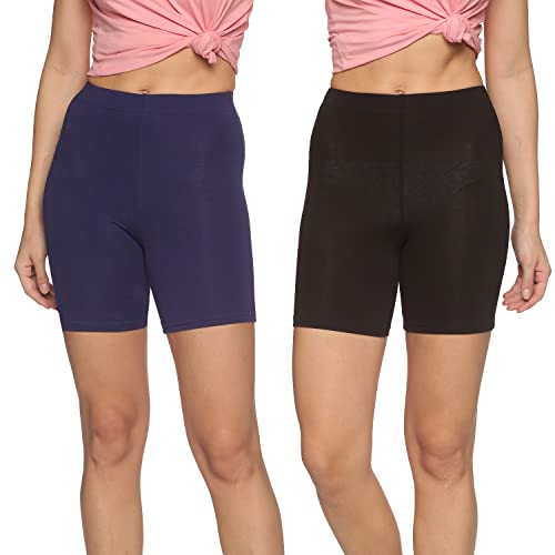 Image of OUTFLITS Ladies Cycling Shorts| Under Dress | Yoga Shorts | Workout Shorts | Running Shorts | Exercise Shorts | Gym Shorts for Womens