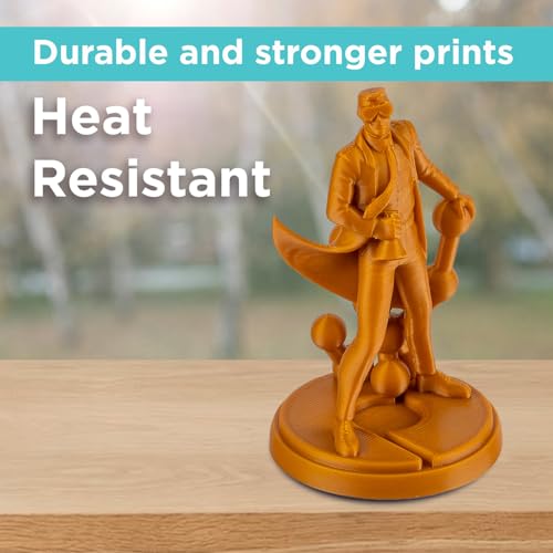 Image of Polymaker ABS Filament 1.75mm Gold, 1kg 3D Printing Filament, PolyLite ABS 3D Printer Filament, Heat Resistant, Strong & Durable, Dimensional Accuracy + /- 0.03mm