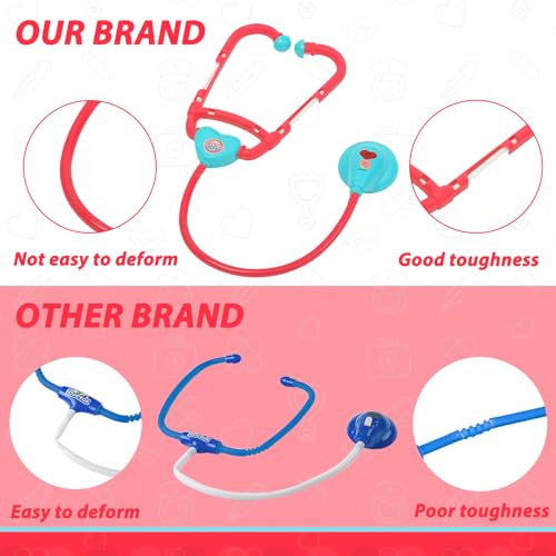 Image of Liberry Toddlers Doctor Kit Toy for Girls Boys Ages 2 3 4 5, Red