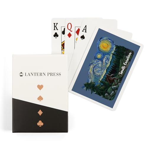 52 Cartas Poker South Carolina Starry Night Bigfoot