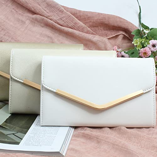 Image of Clutch Purse Evening Bag for Women，Envelope Handbag With Detachable Chain | With Detachable Chain