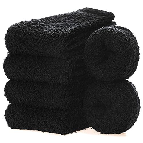 Image of MQELONG Womens Super Soft Fuzzy Cozy Home Sleeping Socks Microfiber Winter Warm Slipper Socks
