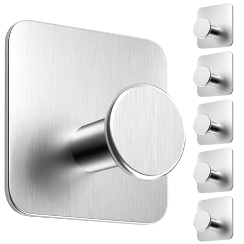 4Smile MZ-SR Edelstahl Handtuchhaken 6er Set