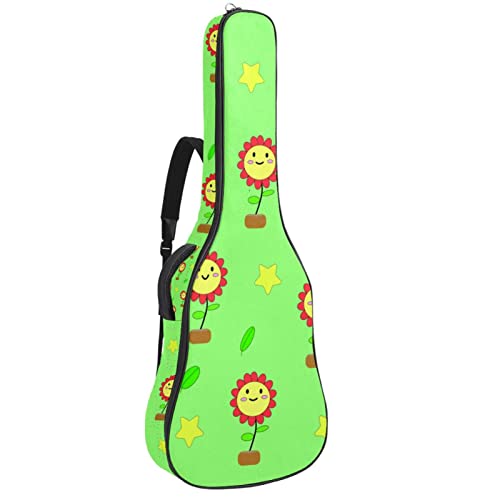 Housse imperméable pour guitare acoustique avec double bandoulière et poche Motif floral, Multicolore 01., 42.9×16.9×4.7… - Les Beatles, Paul McCartney, John Lennon, RIngo Starr, George Harrison Housse imperméable pour guitare acoustique avec double bandoulière et poche Motif floral, Multicolore 01., 42.9x16.9x4.7…