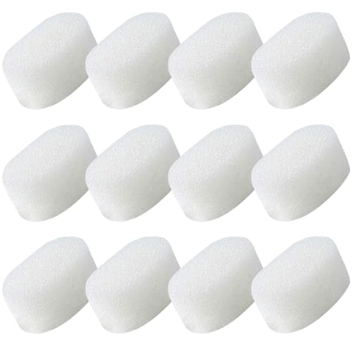 Image of 12PCS Bottle Brush Replacement Sponge Cup Cleaning Brush Sponges Head Baby Bottle Scrubber Brush Replacement Sponge (Replacement Sponges 12PCS)
