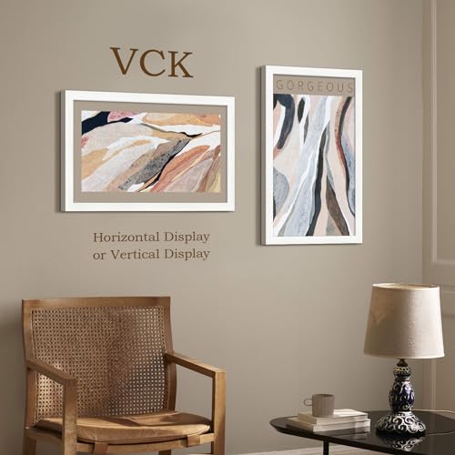 Image of VCK 14x24 Frames 3 Pack, White Poster Frame MDF Wood with Polished Plexiglass, Wall Mounting Horizontal & Vertical Display