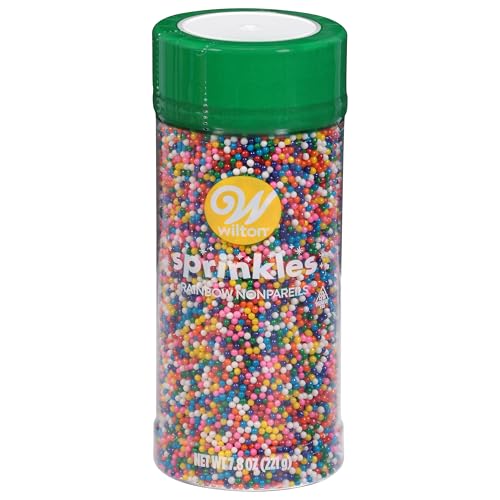 Wilton Nonpareil Sprinkles 7.8Oz-Rainbow