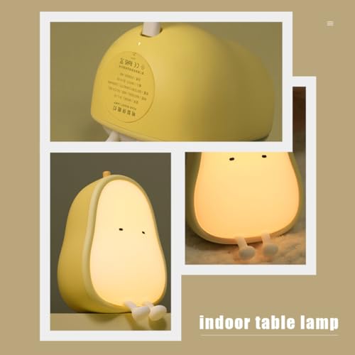 Lámpara de mesa de noche pequeña en forma de pera creativa miniatura 5