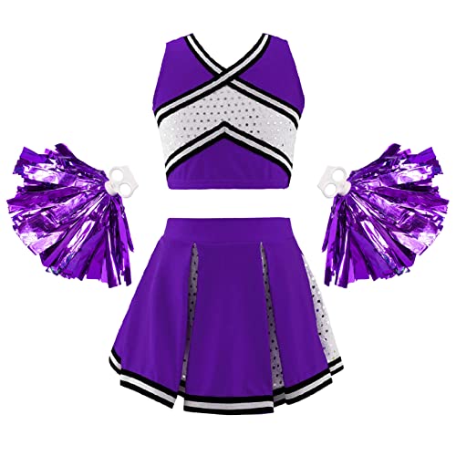 Disfraz Kids Cheerleading Halloween 14 Años Morado