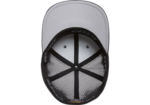 Image of Flexfit Unisex Mesh Fitted 2-Tone Trucker Hat, One Size