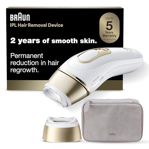 Braun Silk-Expert Pro 5 IPL PL5100 at Home Laser Hair Removal for Women and Men with Smart Flex Head and Premium Pouch