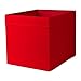 Ikea Dröna Boîte de Rangement étagère Insert 33 x 38 x 33 cm (L x P x H) Rouge Convient pour Expedit, Besta et Bien d'autres