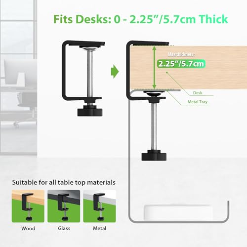 Cache-cordons pour bureau KEEGH range-fils sans percer table