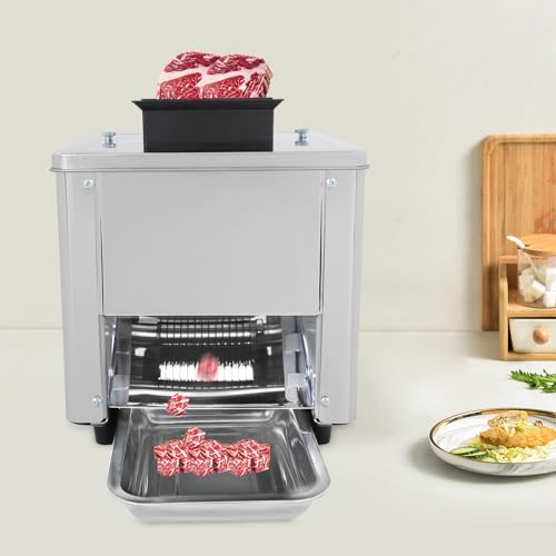 Cortadora eléctrica de carne 7mm 850W acero inoxidable miniatura 4