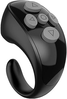 Anillo de control remoto inalámbrico portátil con características recargables, compañero perfecto para presentaciones y videos (rosa)