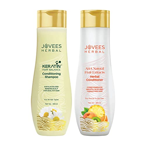 Image of Jovees Herbal Keratin Hair Balance Conditioning Shampoo 300 ml, Jovees Herbal Hair Conditioner 300 ml