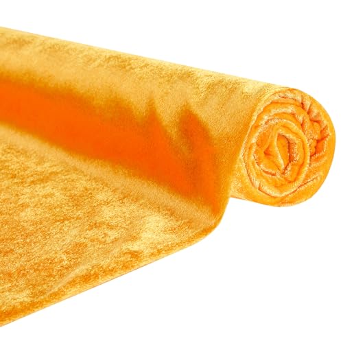 Gold Velvet Aisle Runner for Weddings: 4.5ftx15ft Aisle Runners Long Carpet Runner for Indoor Outdoor Ceremony Walkway