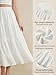 CUPSHE Women's Tiered Maxi Skirt Summer Spring Fashion 2026 High Waisted Long Flowy Casual Boho Beach Vacation Clothes White S
